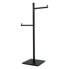 Papeleira Piso Paris Reserva Horizontal Preto Fosco Fani