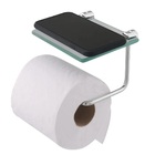 Papeleira Porta Celular Porta Objetos De Vidro P/ Banheiro