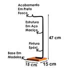 Papeleira Porta Papel Chão Banheiro Lovell Base Madeira Perob
