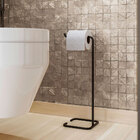 Papeleira Porta Papel Higiênico Eleganza Metal Preto - Pallaz