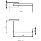 Papeleira - Preto Fosco - Color Dom