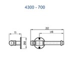 Papeleira Rústica Porta Papel Higiênico Industrial Living 700