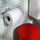 Papeleira Simples Parafuso com Tampa Misu Prata