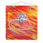 Papeleira Simples Parafuso com Tampa Stylo Prata