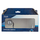 Papeleira Simples Parafuso sem Tampa Classic Prata