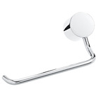 Papeleira Simples Parafuso sem Tampa Flex Prata