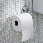 Papeleira Simples Parafuso sem Tampa Flex Prata