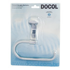 Papeleira Simples Parafuso sem Tampa Malta Prata