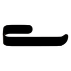 Papeleira Soft Preto Brilhante Fani