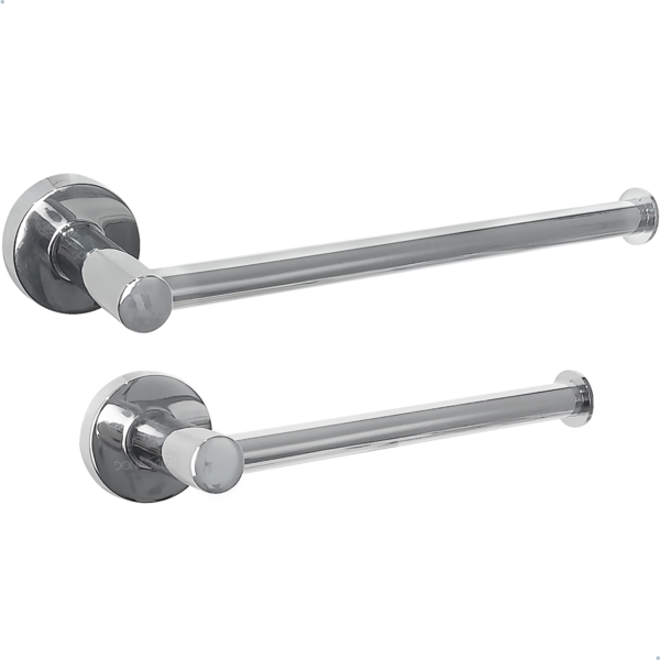 Papeleira Suporte Papel Higienico E Cabide Gancho Metal Inox