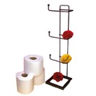 Papeleira Tripla Preto Fosco