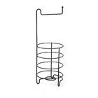 Papeleira Tripla Redonda - Preta