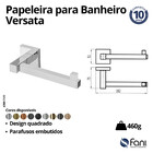 Papeleira Versata Cromado Fani