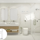 Papeleira Vertical Dupla Piso 2 Rolos Porta Papel Higiênico 5