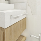 Papeleira Vertical Dupla Piso 2 Rolos Porta Papel Higiênico 5