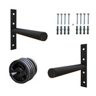 Par 2 Suportes De Anilhas De Parede Expositor De Academia 100