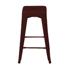 Par 2x Banqueta Alta Tolix Iron Design Industrial Marrom