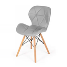 Par 2x Cadeira De Jantar Charles Eames Eiffel Slim Estofada C