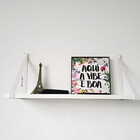 Par Alças 2cm Couro Sint. Para Prateleira + Tampas 1h Couro:b