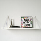 Par Alças 2cm Couro Sint. Para Prateleira + Tampas Couro:bran