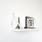 Par Alças 2cm Couro Sint. Para Prateleira Couro:branco