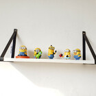 Par Alças 2cm Couro Sint. Para Prateleira Couro:preto