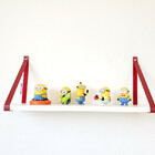 Par Alças 2cm Couro Sint. Para Prateleira Couro:vermelho