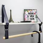 Par Alças 3cm Couro Sint. + Prat. + Cab. Horizontal 1d Couro: