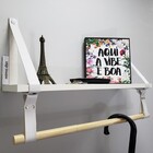 Par Alças 3cm Couro Sint. + Prat. + Cab. Horizontal 1d Couro: