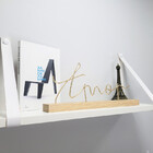 Par Alças 3cm Couro Sint. + Prateleira 60x18 + Tampas 1a Cour