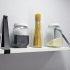 Par Alças 3cm Couro Sint. + Prateleira 60x18 + Tampas 1a Cour