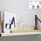 Par Alças 3cm Couro Sint. Marrom Para Prateleira + T. Metal T