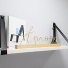 Par Alças 3cm Couro Sint. Para Prateleira + Tampas 1c Couro:p