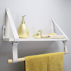 Par Alças 3cm Couro Sint +prat +cab Horizontal +t Metal 1a Ta