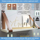 Par Alças 4cm Couro Sint. + Prateleira 60x18 + Tampas 1c Cour