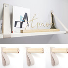 Par Alças 4cm Couro Sint. + Prateleira + 3 Cabideiros 1d Cour