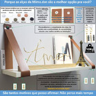 Par Alças 4cm Couro Sint. Para Prateleira + T. Metal 1b Tampa