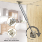 Par Amortecedor Pistão Gás Porta Móveis Armários 784n/80kgf -