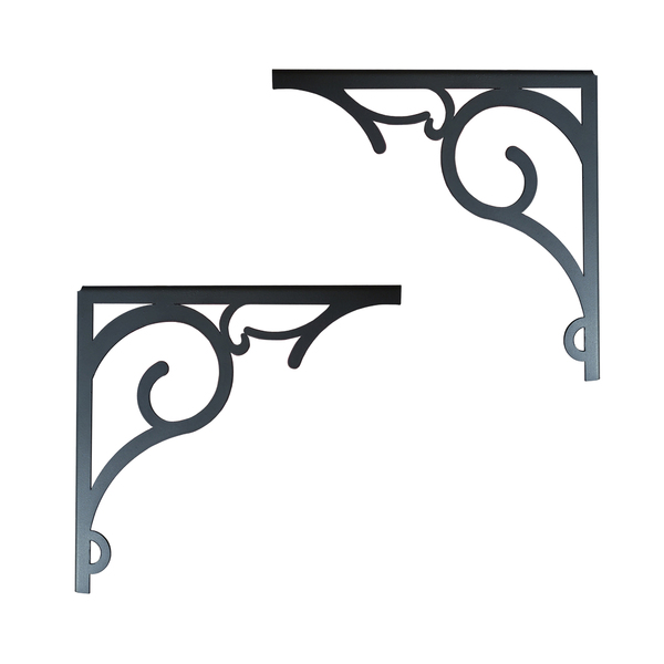 Par Cantoneira Floral Suporte Prateleiras Metal 15cm Mão Fran