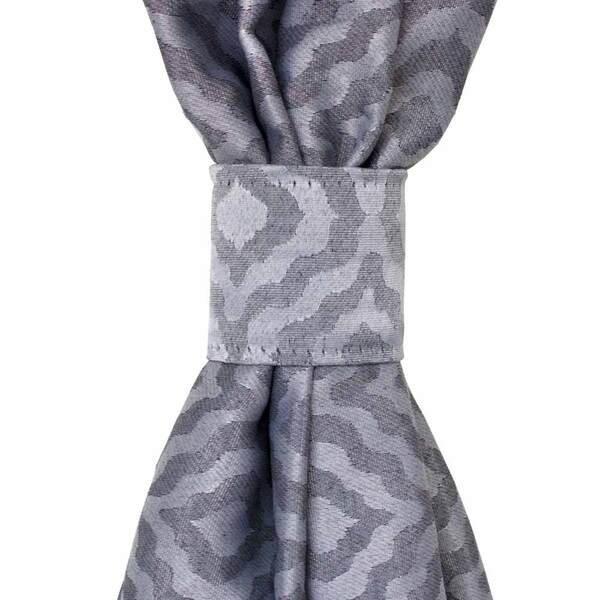 Par De  Abraçadeiras De Cortina Jacquard Atena 02 Peças - Cin