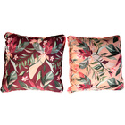 Par De Almofadas Cheias Katrien Roxo/rosê 45cm X 45cm - Com V