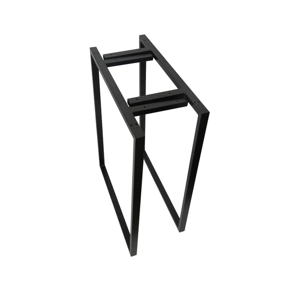 Par De Bases Quadrado Em Metalon Reforçado Para Mesas De Até