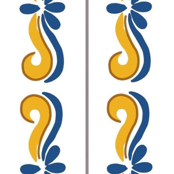 Par De Bordas P/ Nºs Residênciais Cerâmica