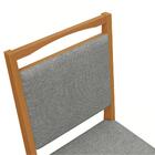 Par De Cadeiras Kappesberg Em Madeira Maciça Lina Linho Cinza