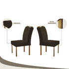 Par De Cadeiras Rubi Em Madeira Maciça E Tecido Veludo Móveis