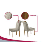 Par De Cadeiras Rubi Em Madeira Maciça E Tecido Veludo Móveis