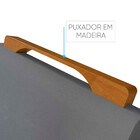 Par De Cadeiras Safira Em Madeira Maciça E Tecido Veludo Bege