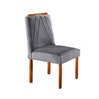 Par De Cadeiras Safira Em Madeira Maciça Móveis Mundial