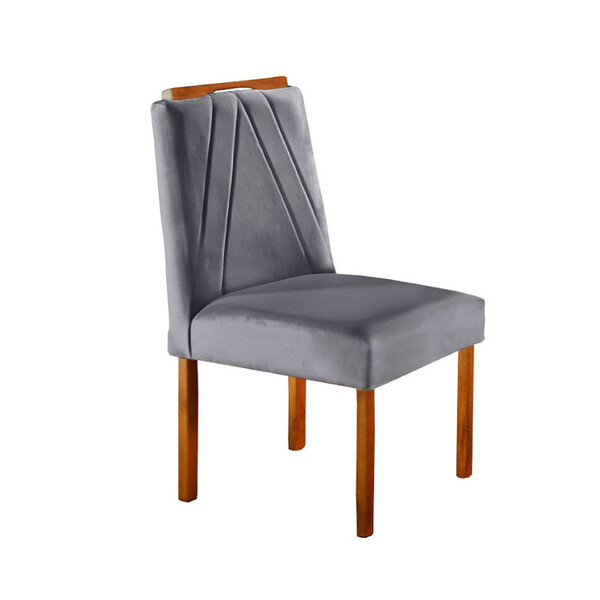 Par De Cadeiras Safira Em Madeira Maciça Móveis Mundial