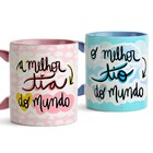 Par De Canecas  Melhor Tio E Tia Do Mundo